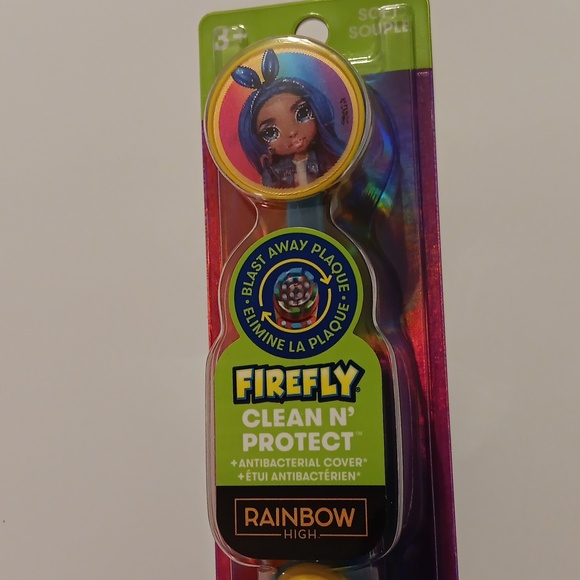 Firefly Clean N' Protect Rainbow High Rotary Power Toothbrush With Cap, Soft - Picture 8 of 11
